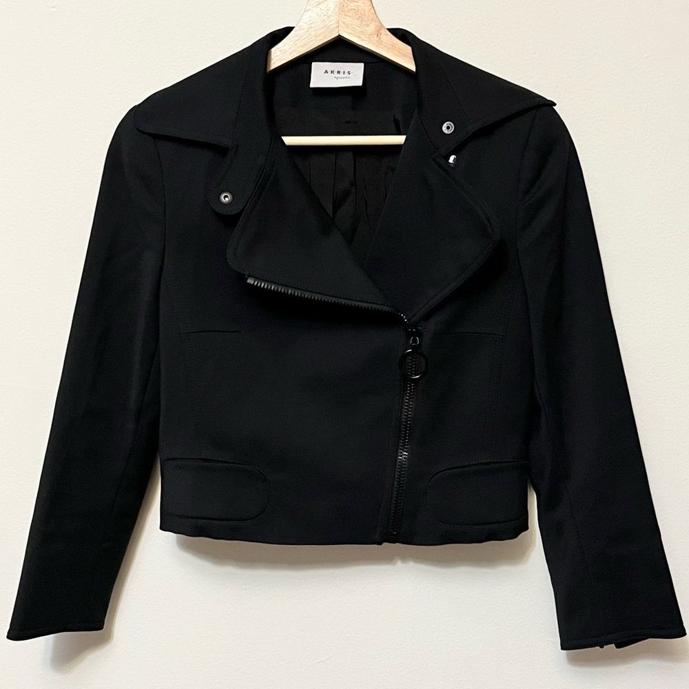 Akris Punto • 4 • Moto Zipper Blazer Black